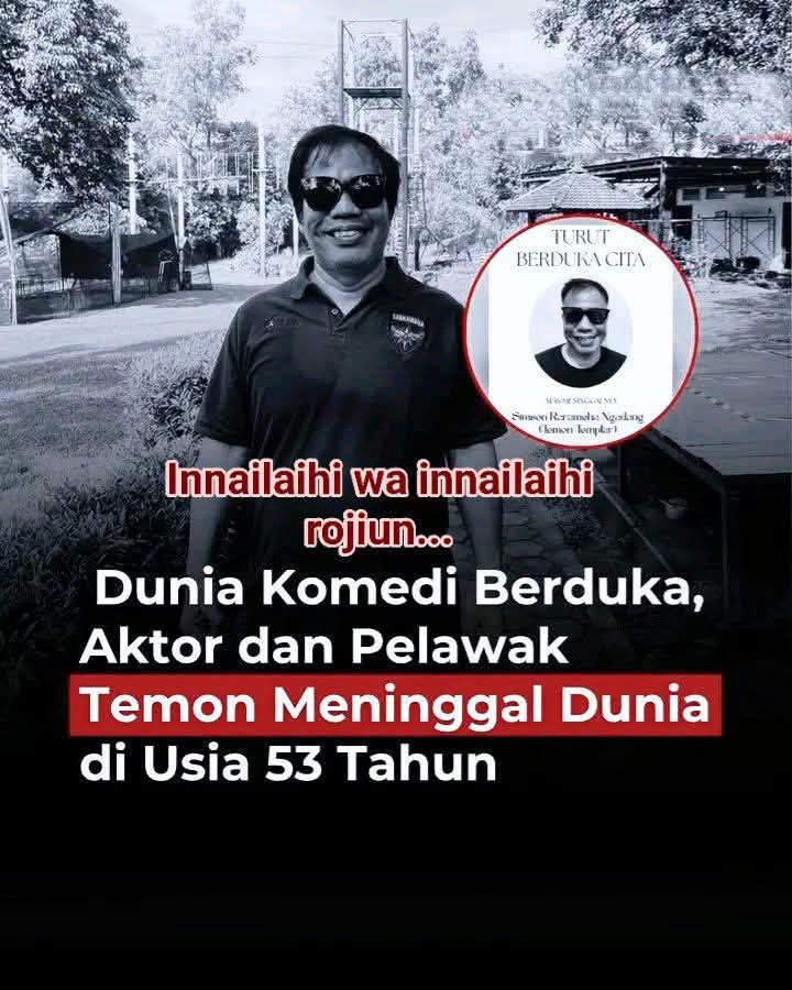 Kabar Duka: Komedian Temon ‘Abdel Temon’ Meninggal Dunia Setelah Berjuang Melawan Sakit
